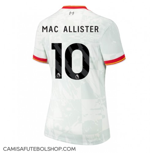 Camisa de time de futebol Liverpool Alexis Mac Allister #10 Replicas 3º Equipamento Feminina 2024-25 Manga Curta